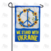 America Forever Garden Flag - We Stand with Ukraine - Peace