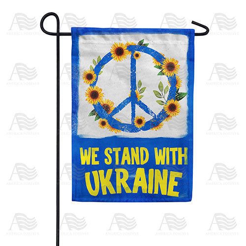 America Forever America Forever Garden Flag - We Stand with Ukraine - Peace