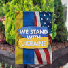 America Forever We Stand with Ukraine Garden Flag