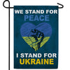 America Forever We Stand with Ukraine, We Stand for Peace Garden Flag