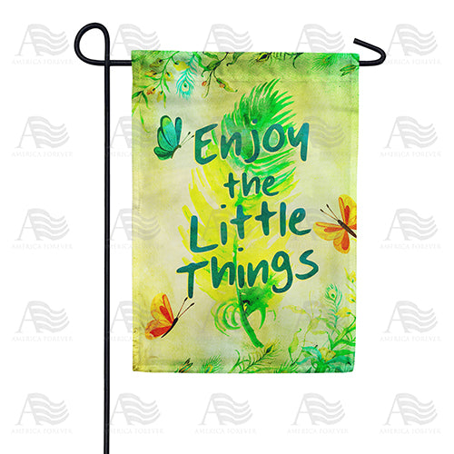 America Forever Enjoy The Little Things Garden Flag