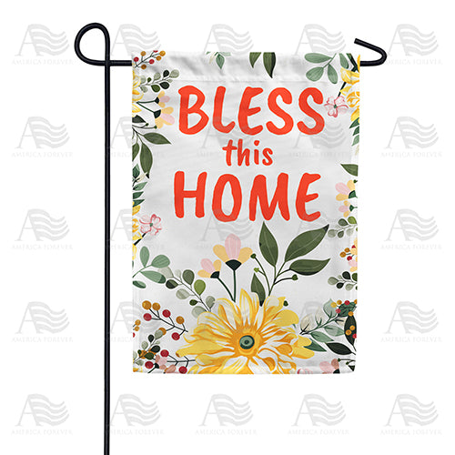 America Forever Bless This Home Garden Flag