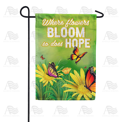 America Forever Hope Blooms Floral Garden Flag