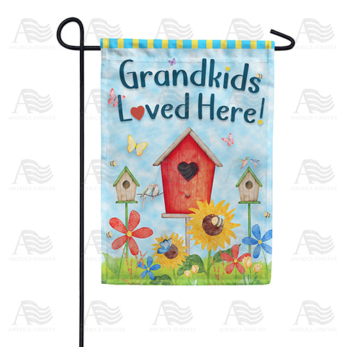 America Forever Grandkids Loved Here! Garden Flag