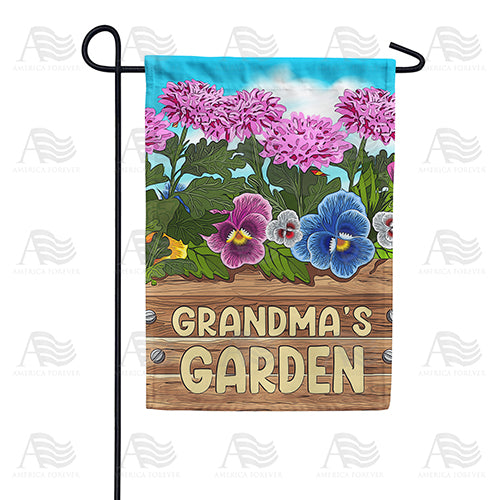 America Forever Grandma's Garden Floral Garden Flag