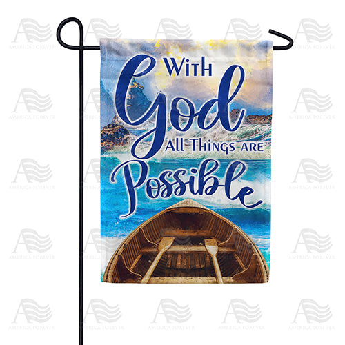 America Forever God Makes All Possible Garden Flag