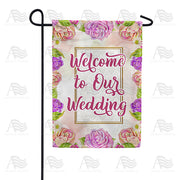 America Forever Wedding Welcome Garden Flag