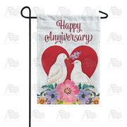 America Forever Anniversary Doves Garden Flag