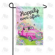 America Forever Happily Ever After Floral Garden Flag