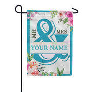 America Forever Personalized Mr & Mrs- Cornflower Blue Garden Flag