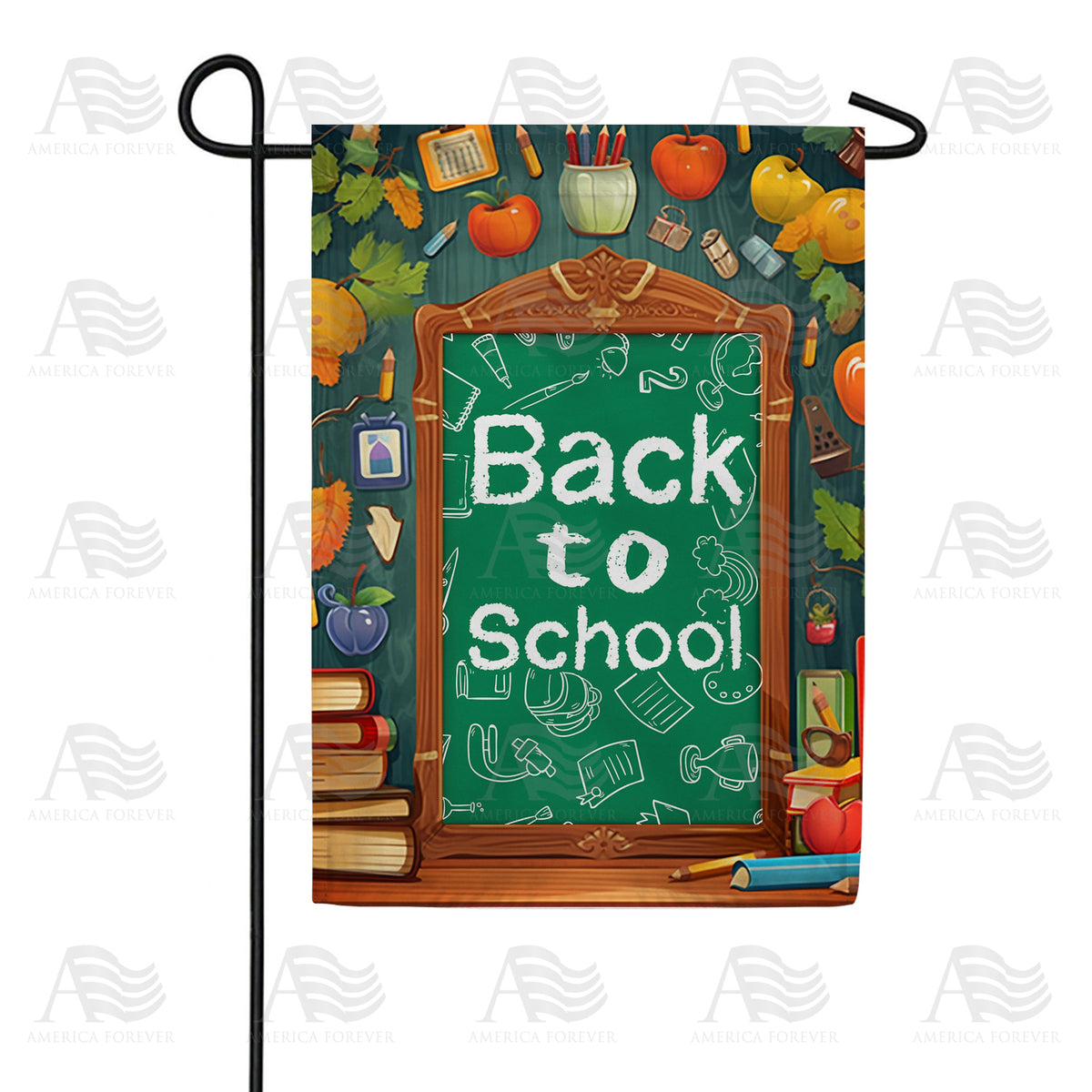 America Forever Back To School Essentials Garden Flag