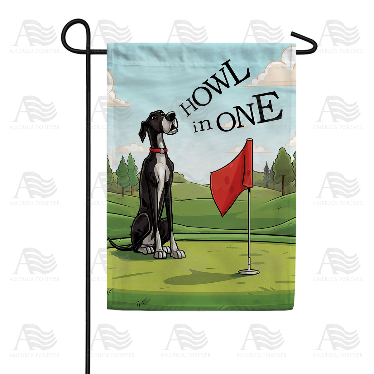America Forever Canine Golf Garden Flag
