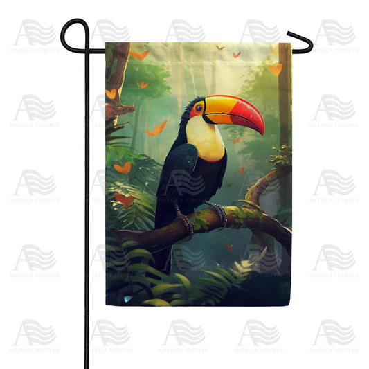 America Forever Tropical Toucan Garden Flag