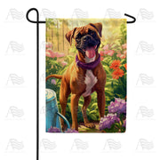 America Forever Boxer Garden Flag