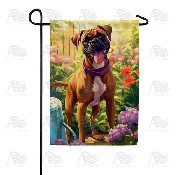 America Forever Boxer Garden Flag