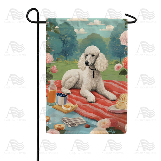 America Forever Standard Poodle Garden Flag