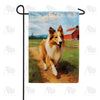 America Forever Country Collie Garden Flag
