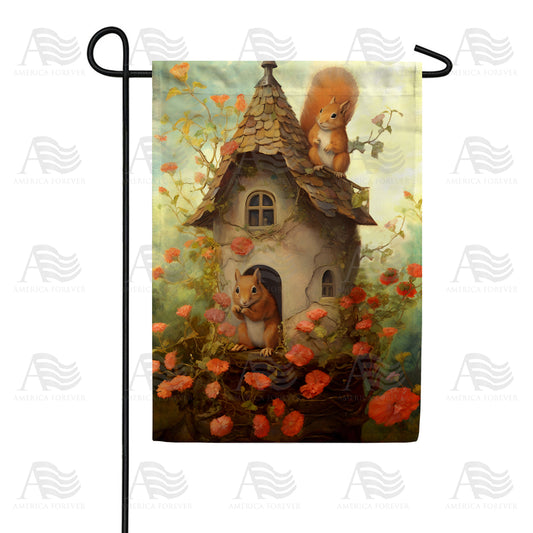 America Forever Squirrel Home Garden Flag