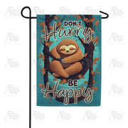 America Forever Happy Sloth Garden Flag