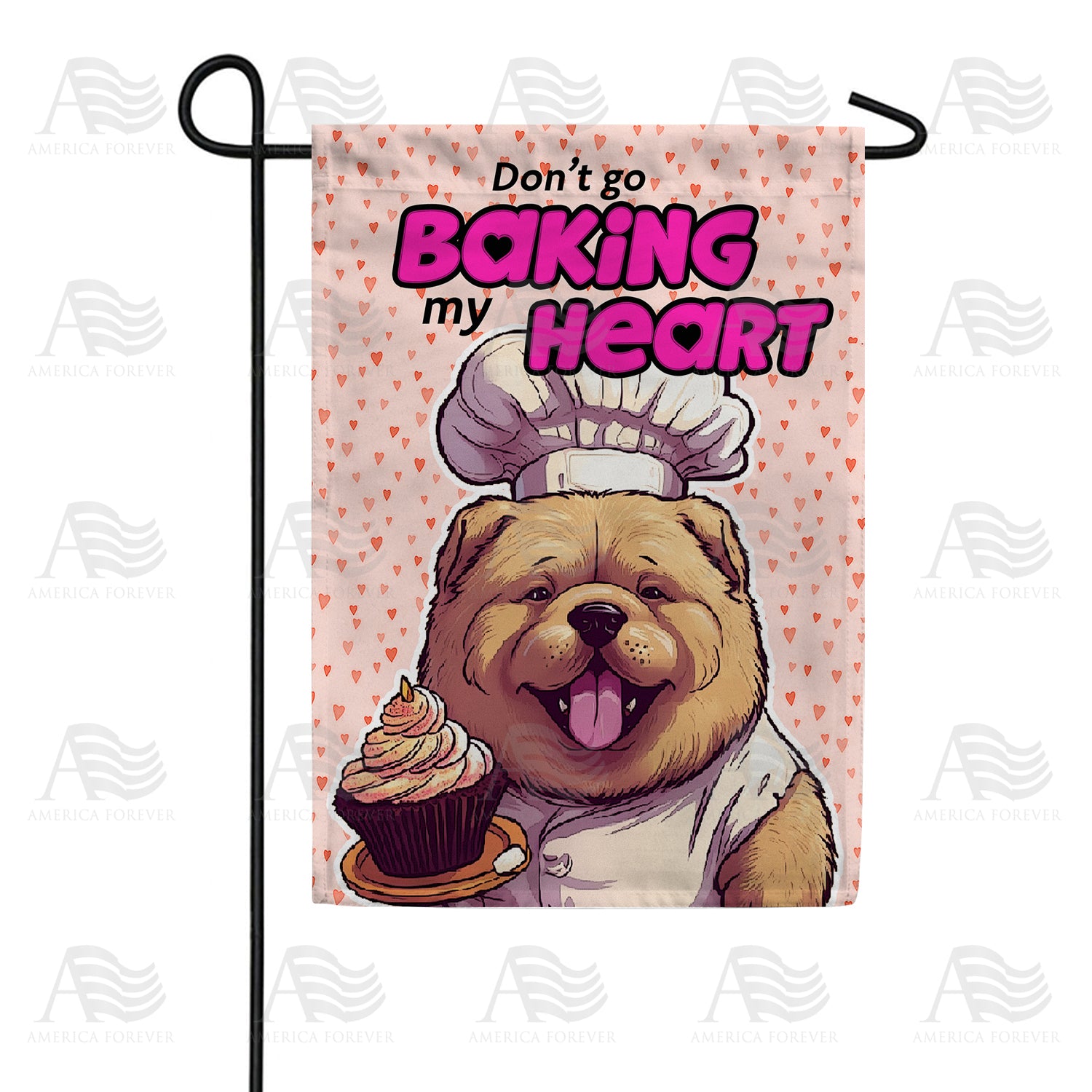 America Forever Baker Bear Garden Flag