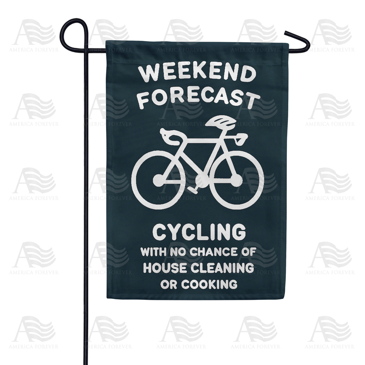 America Forever Weekend Cycling Forecast Garden Flag