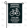 America Forever Weekend Cycling Forecast Garden Flag