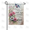 America Forever Butterflies and Blooms Love Verse Garden Flag