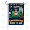 America Forever Best Seat Dog Humor Garden Flag