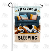 America Forever Expert Sleeper Beagle Garden Flag