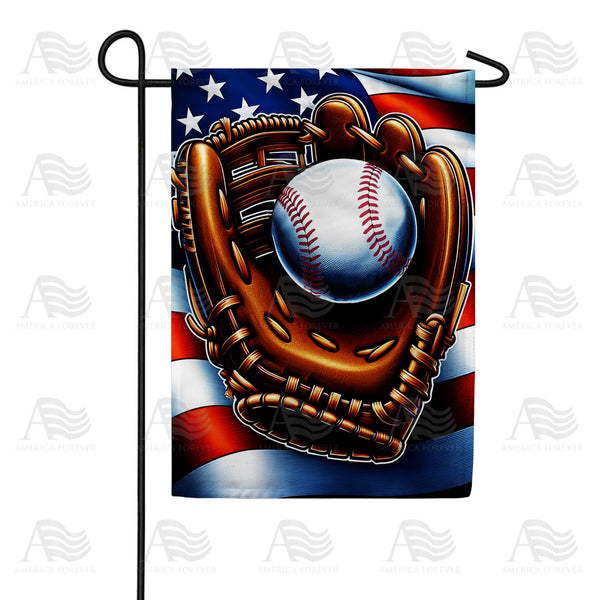 America Forever Patriotic Baseball Glove Garden Flag