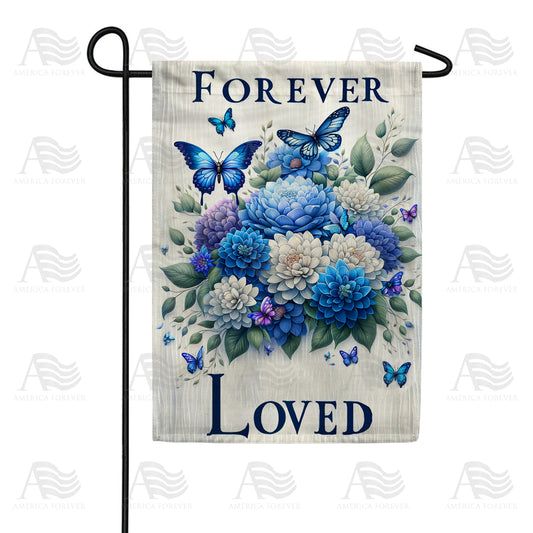 America Forever Timeless Love Floral Butterfly Garden Flag