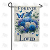 America Forever Timeless Love Floral Butterfly Garden Flag