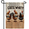 America Forever Chicken Butt Fun Garden Flag