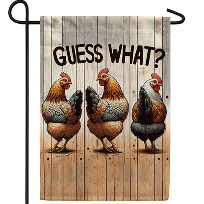 America Forever Chicken Butt Fun Garden Flag