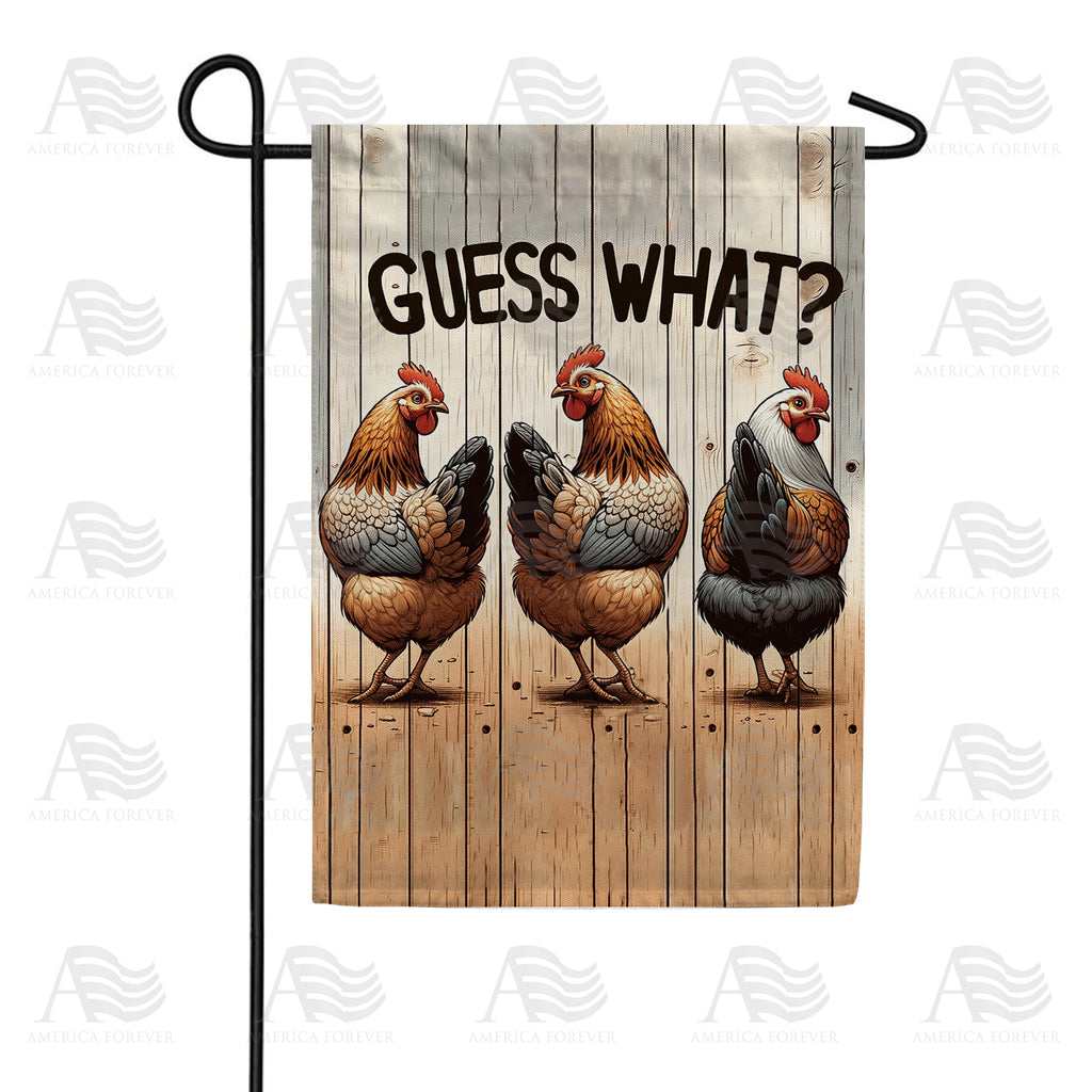 America Forever Chicken Butt Fun Garden Flag