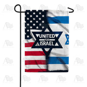 America Forever United for Israel Garden Flag