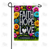 America Forever Faith Hope Love Garden Flag