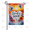 America Forever God Is Love Doves Garden Flag