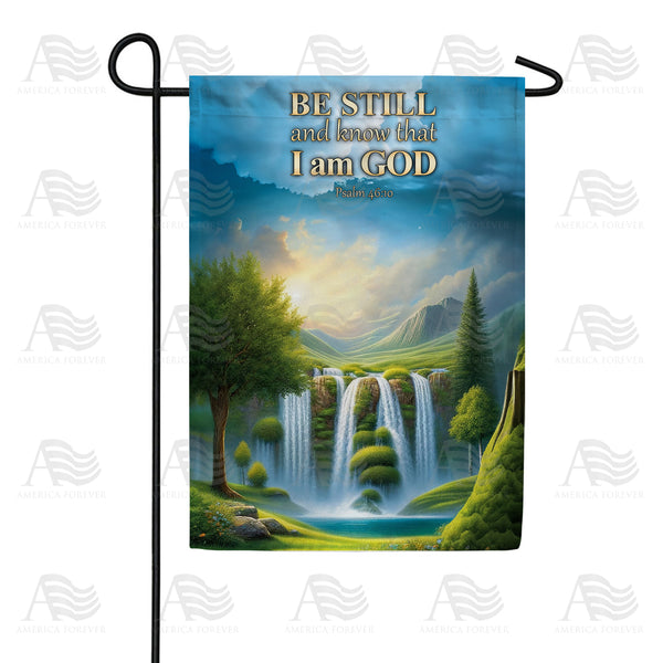 America Forever Be Still God Garden Flag