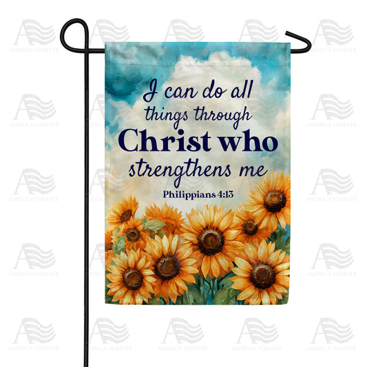 America Forever Christ Strengthens Garden Flag