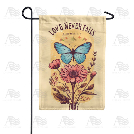America Forever Timeless Love Garden Flag