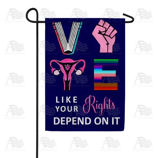 America Forever Vote Like Your Rights Depend On It Garden Flag