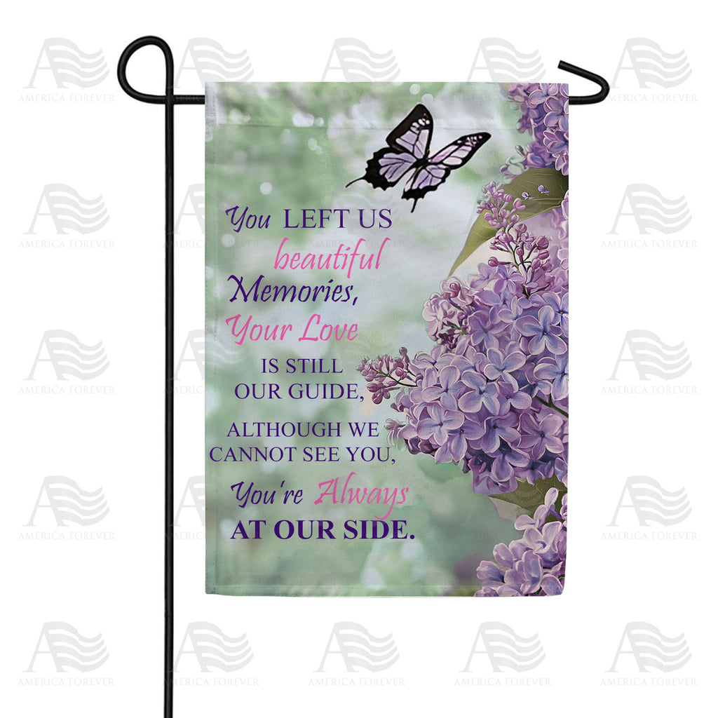 America Forever Lilac Butterfly Memorial Garden Flag