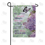America Forever Lilac Butterfly Memorial Garden Flag
