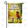 America Forever Love Tiny Paws Big Cuddles Garden Flag