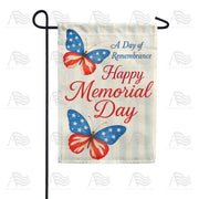 America Forever Happy Memorial Day Garden Flag