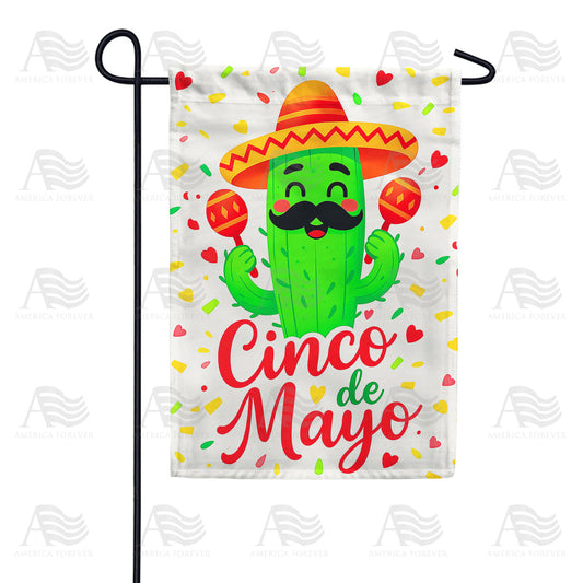America Forever Cinco de Mayo Cactus Garden Flag