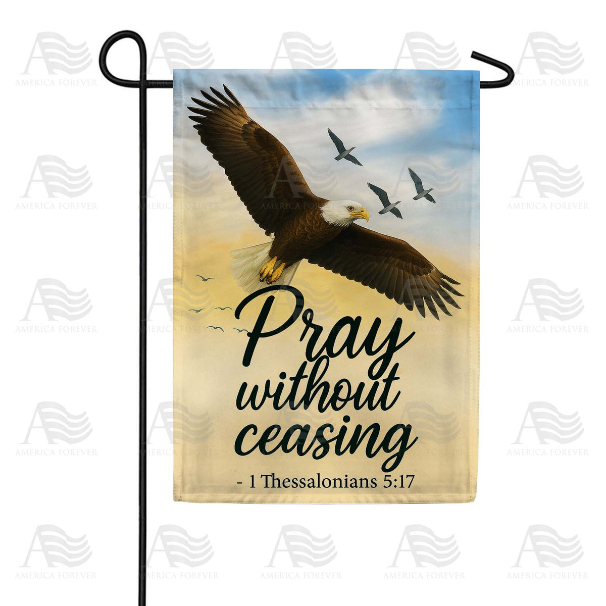 Pray Without Ceasing Garden Flag