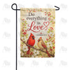 Cardinals Do Everything in Love Bible Verse Garden Flag