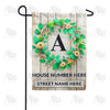 America Forever Personalized Monogram Spring Wreath Garden Flag